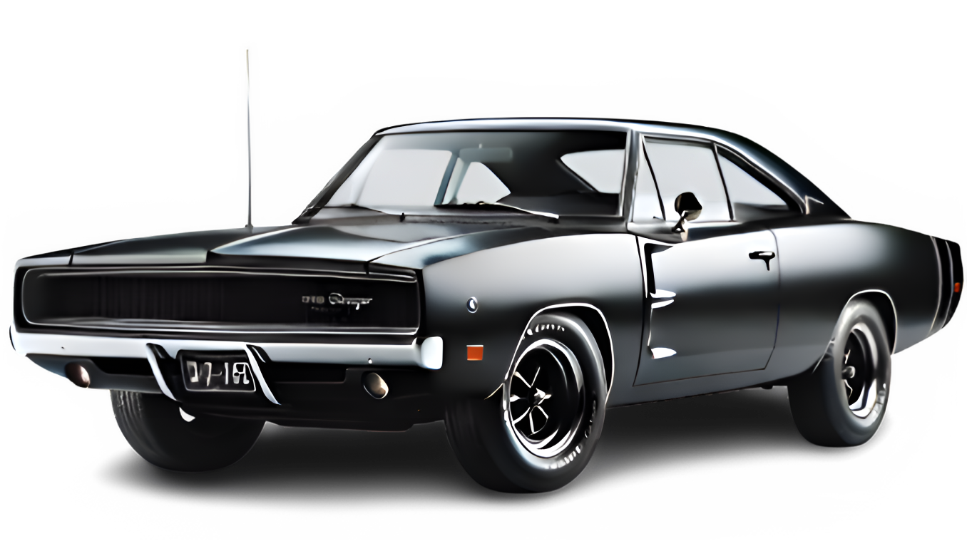 Black muscle car - Dodge Charger